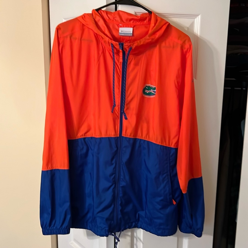 UF Gators Columbia half zip pullover with hoodie L